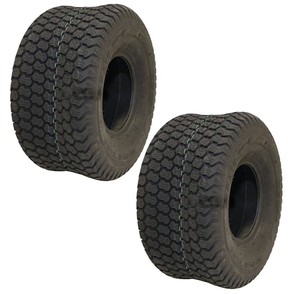Aic Replacement Parts 2 Turf Tires 20x10x8 Super Turf 4 Ply Tubeless for Lawn Mower Tractor 160-421 TRT70-0080_x2 - main
